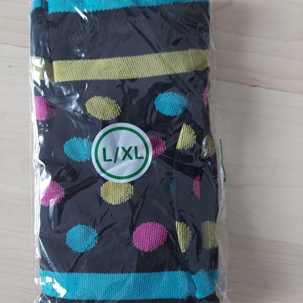 Rainbow color compression socks. Fits Size L. #0041 - Picture 3 of 5